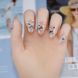 Set 24 móng tay giả đính đá cho cô dâu