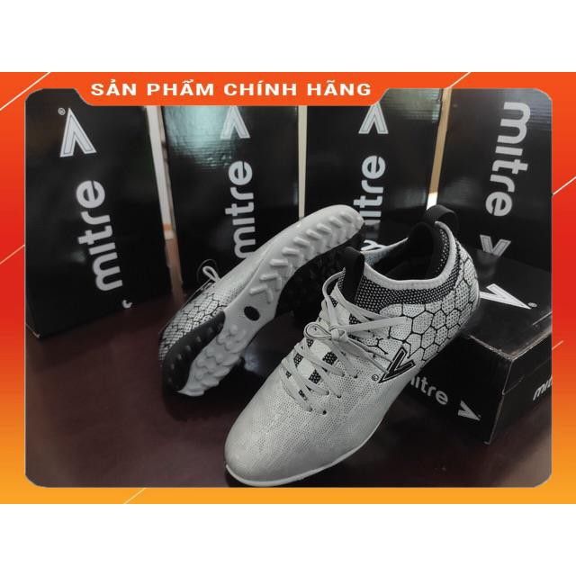 (Chính hãng) Giày bóng đá sân cỏ nhân tạo Mitre MT181045 (màu bạc)