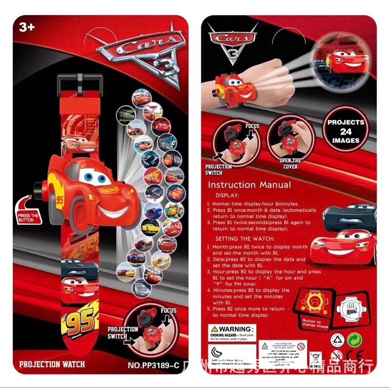 Đồng hồ chiếu hình 3D ELSA FROZEN NỮ HOÀNG BĂNG GIÁ điện tử đeo tay đủ hình nhân vật hoạt hình thú vị cho bé trai và bé