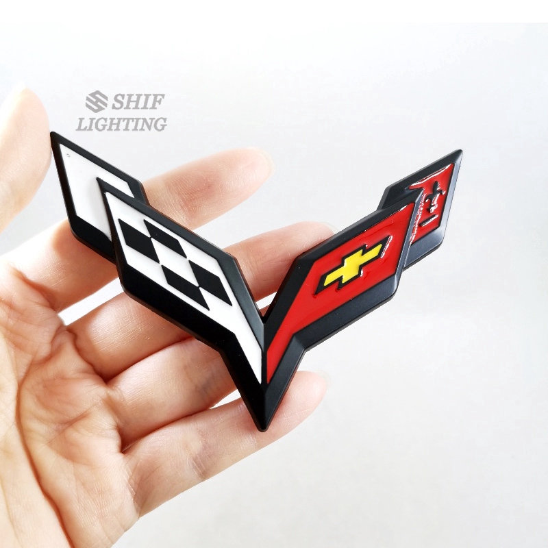 Miếng Dán Logo Chevrolet Bằng Kim Loại Trang Trí Xe Oto
