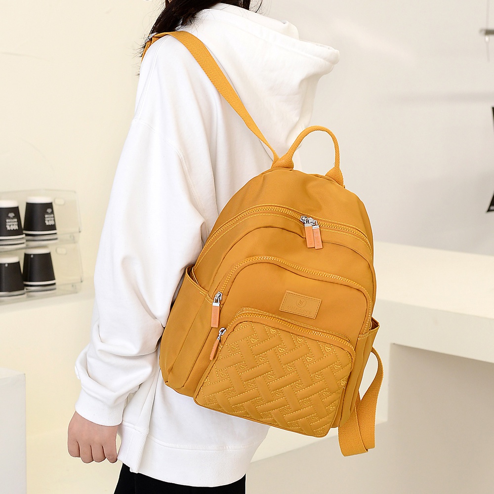 Ba Lô Vải Oxford Hình Trái Tim Sức Chứa Lớn Phong Cách Mới Cho Nữ Sinh