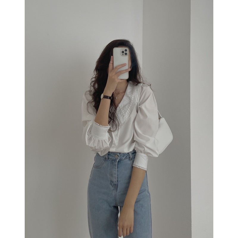 [Mã WASKT304 giảm 15% tối đa 30K đơn 99K] somi cổ ren 7138