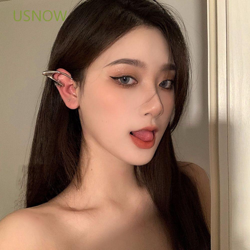 Hoa tai cá tính thiết kế viền không đều phong cách punk chủ đề yêu tinh thời trang đơn giản phong cách Hàn Quốc cho nữ