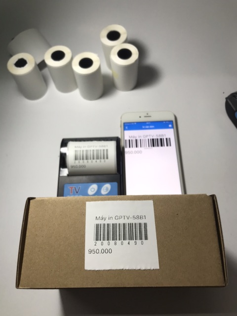 Máy in GPTV-58B1, in mã vận đơn TMĐT bằng điện thoại, in tem nhiệt, decal, mã vạch | BigBuy360 - bigbuy360.vn