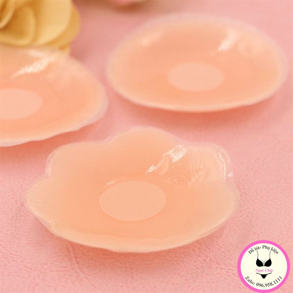 Miếng dán ngực,dán ti silicon mềm siêu dính tái sử dụng nhiều lần PK02