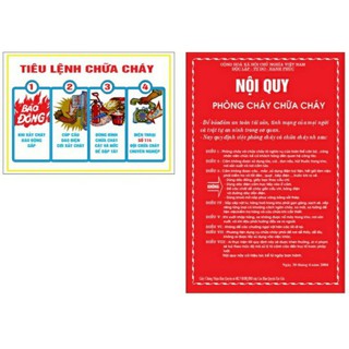 Bộ tiêu lệnh nội quy PCCC