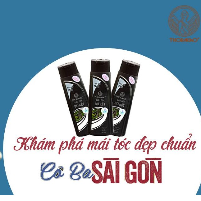 DẦU GỘI BỒ KẾT THORAKAO – Hỗ trợ giúp tóc đen mượt (Chai 400ML)