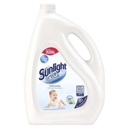 Nước lau sàn Sunlight thiên nhiên dịu nhẹ da bé 3.6kg