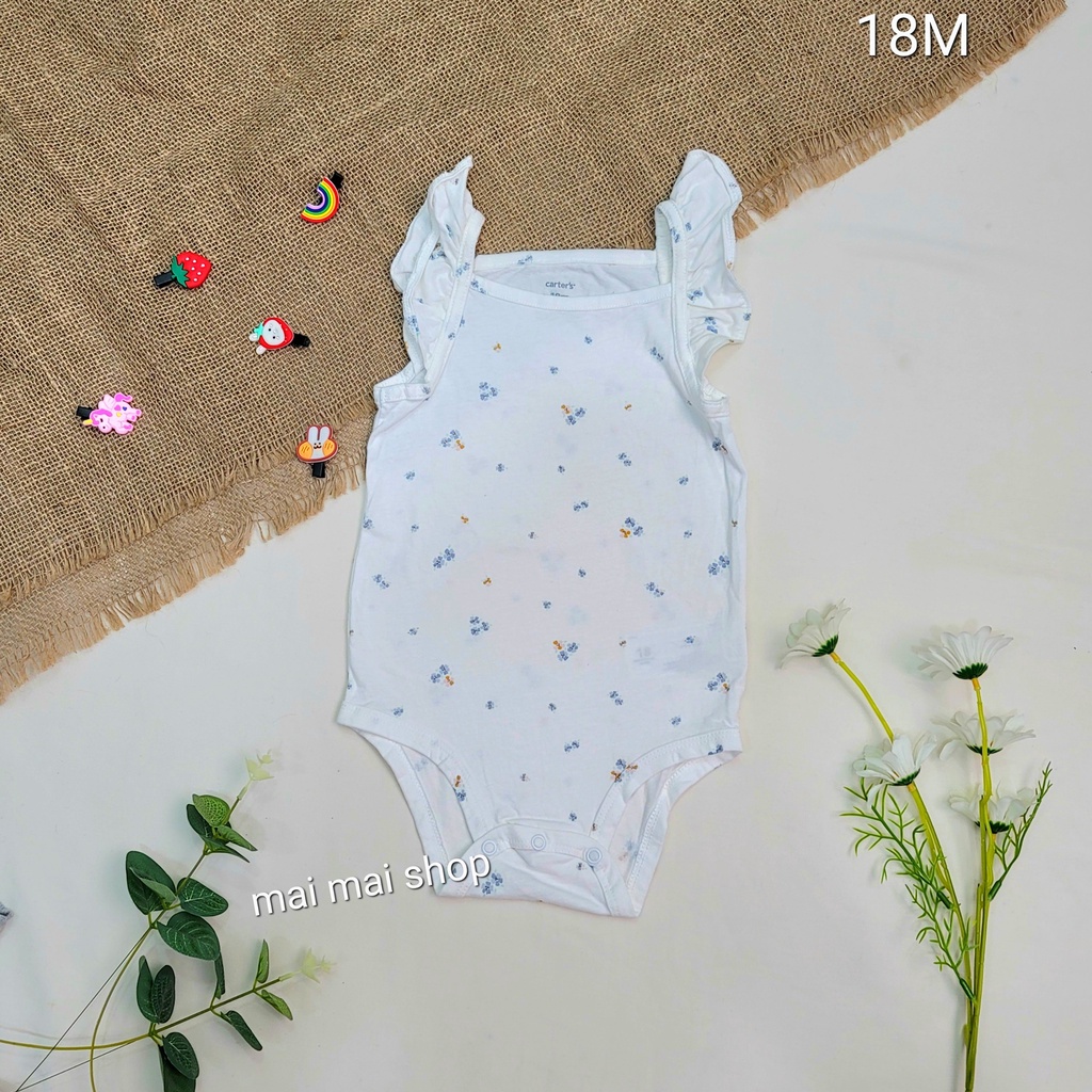 (Chọn màu-sz 12-18M) Body chíp 2 DÂY xuất dư cho bé gái- Body suit Chất cotton mát