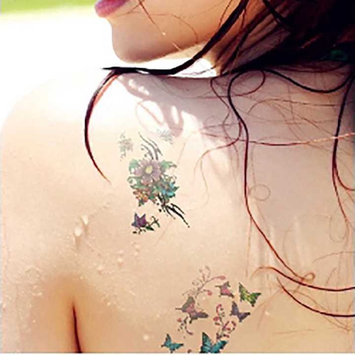 Hình xăm mini nhỏ đẹp dán chân tay lưng tạm thời cho nam nữ xinh cute tattoo nghệ thuật - Trùm Phụ Kiện