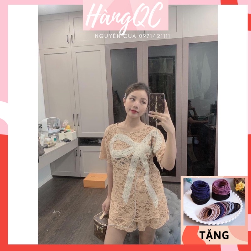 Bộ Ren Cao Cấp Nơ Ngực Cực Xinh