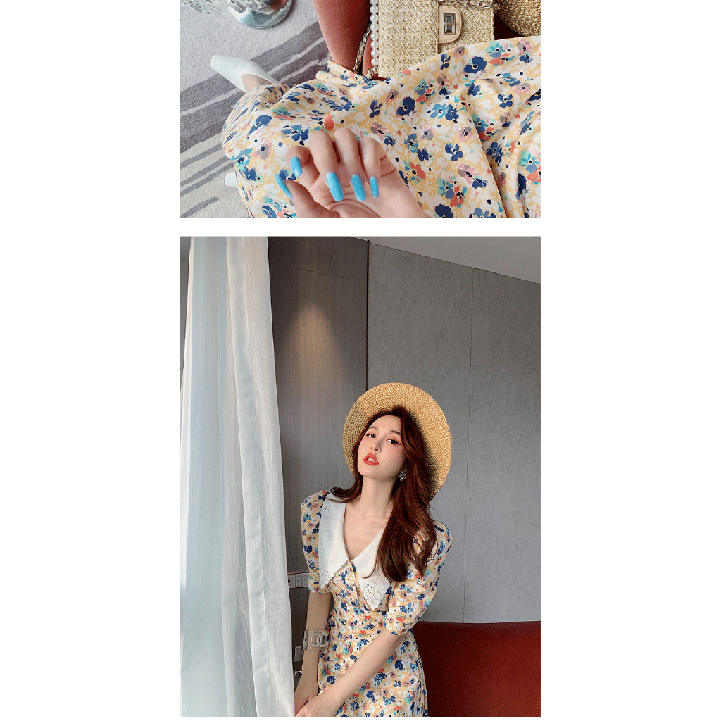 Đầm maxi họa tiết hoa thanh lịch cho nữ | BigBuy360 - bigbuy360.vn