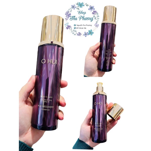 Tinh chất chống nhăn, chống lão hóa bổ sung collagen Ohui Age Recovery Essence 25ml - 90ml (tách set)