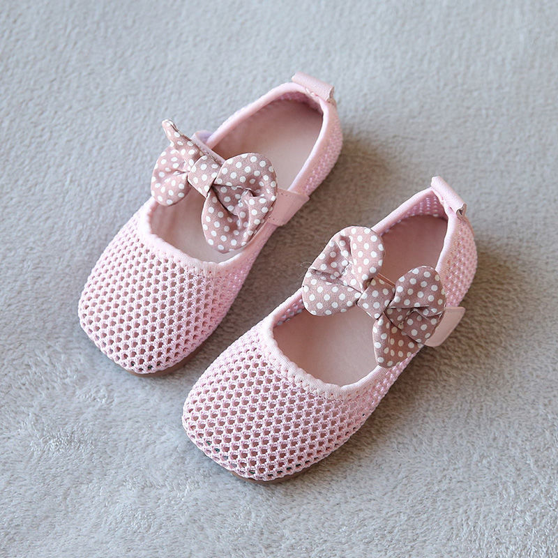Trẻ em đan nhỏ giày dép mùa xuân mùa hè 2021 cô gái mới mềm em bé giày dép hàn quốc stench công chúa giày dép đậu đậu giày PAPAYA