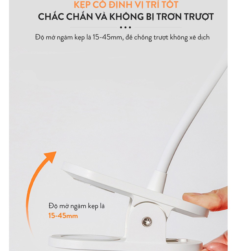 Đèn LED kẹp để bàn Xiaomi Yeelight J1 Pro- Tiện lợi, Sang trọng, dung lượng pin 1500 mAh