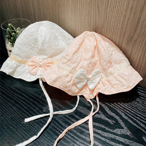 Nón Tai Bèo Thắt Nơ Phong Cách Hàn Quốc Xinh Xắn Cho Bé Gái