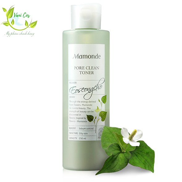 Nước hoa hồng Mamonde Pore Clean Toner SE KHÍT LỖ CHÂN LÔNG SIÊU TỐT