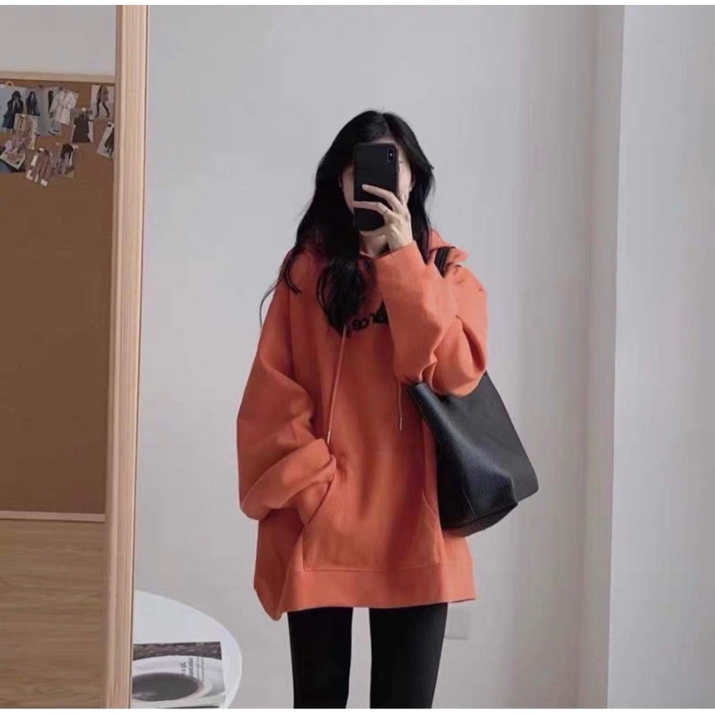 Set bộ đồ nữ áo nỉ bông hoodie form rộng dài tay thu đông quần legging cao cấp giá rẻ CAMCAM Ulzzang