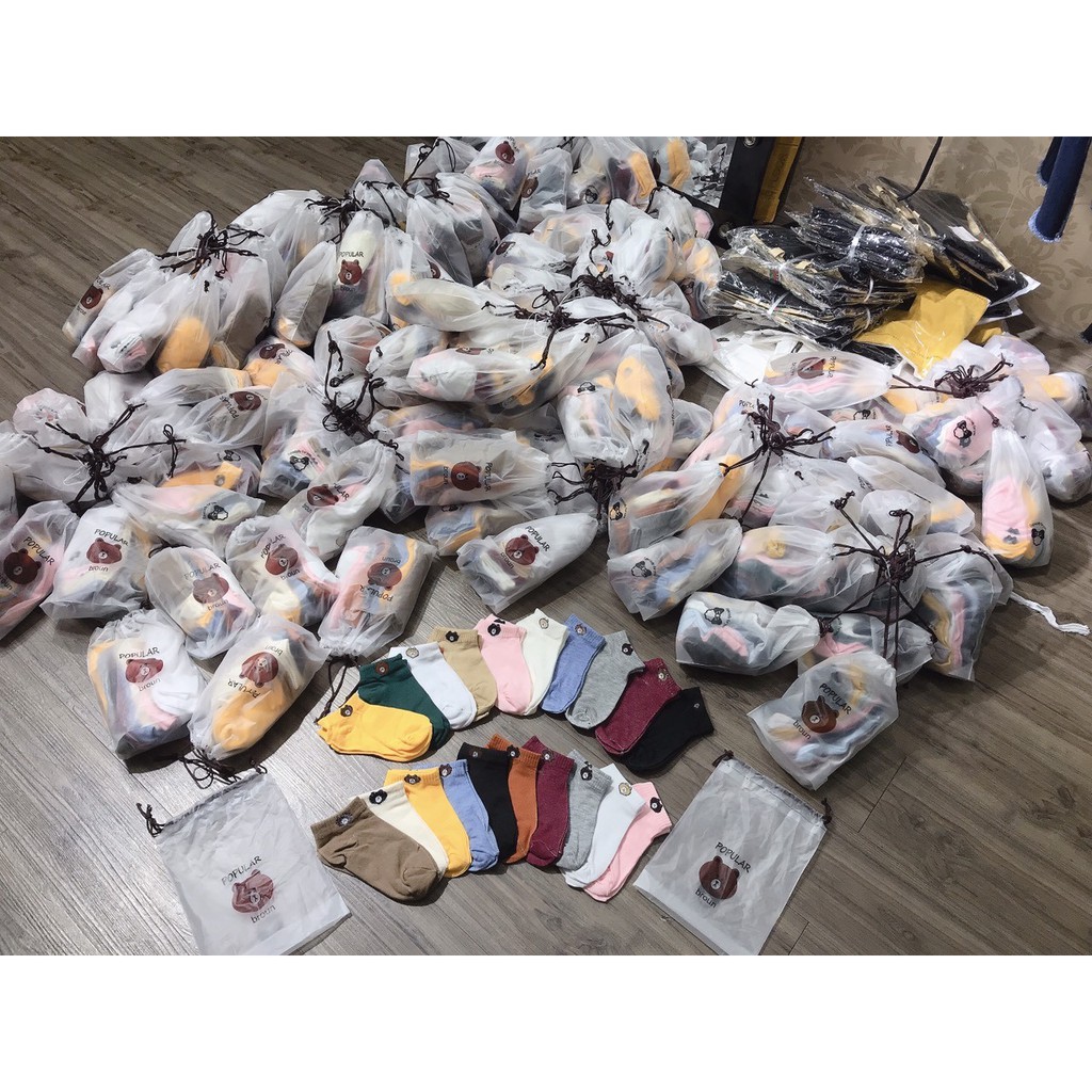 Set 10 đôi tất gấu