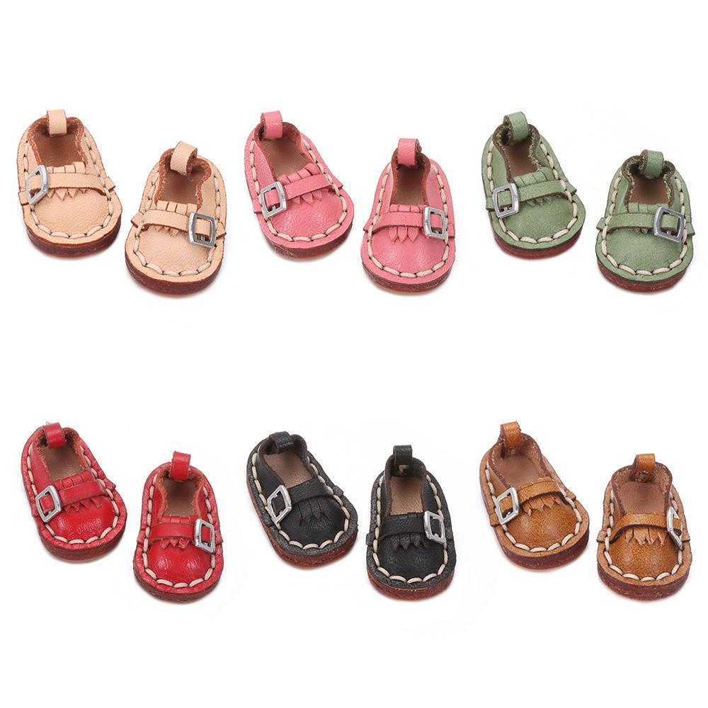 NIUYOU Giày Da Bò Cho Búp Bê obitsu11GSCbody9OB11 Tỉ Lệ 1 / 11 OB11