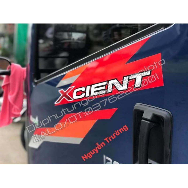 BỘ TEM  dán cửa XCIENT dán xe cho xe 1tấn đến 9tấn