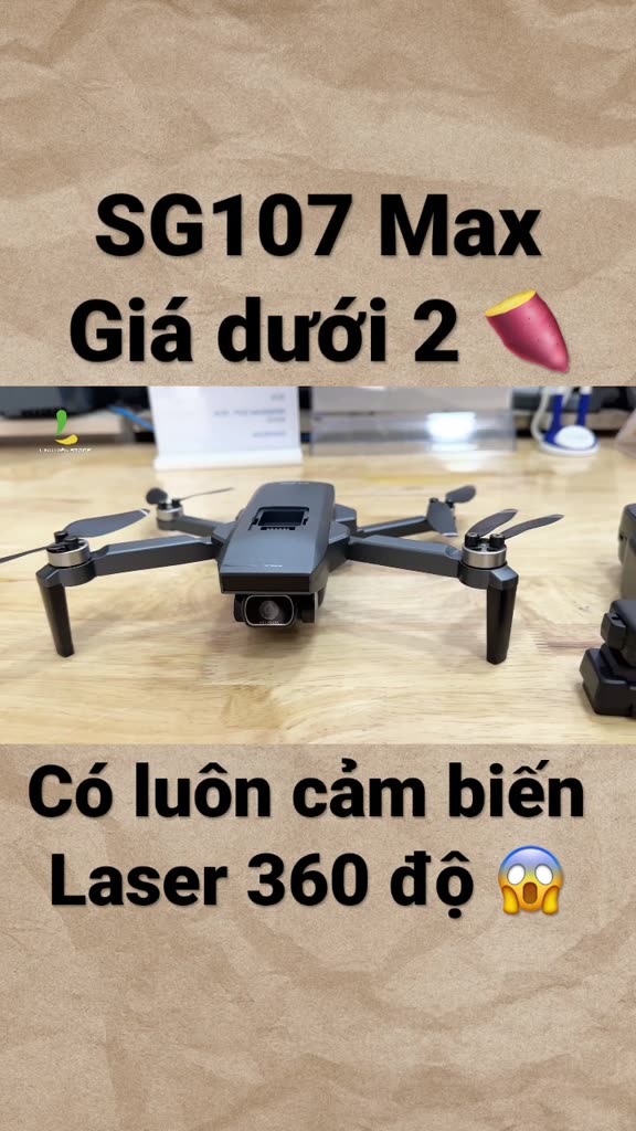 Flycam ZLL SG107 MAX - Thiết bị bay trang bị động cơ không chổi than kết hợp cảm biến tránh vật cản, bay đến 20 phút | BigBuy360 - bigbuy360.vn