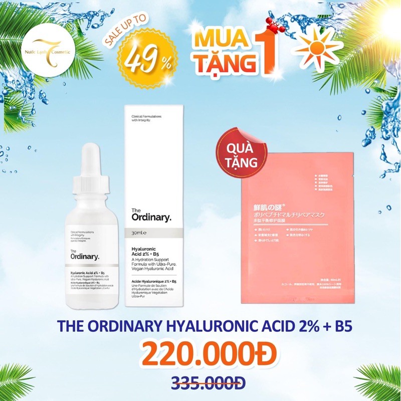 [Bản Canada]The Ordinary Hyaluronic Acid 2% + B5 Tinh chất dưỡng ẩm phục hồi | BigBuy360 - bigbuy360.vn