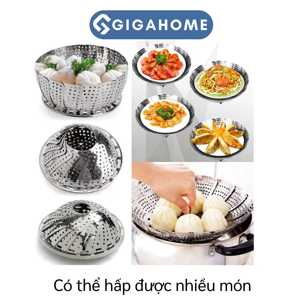 Vỉ Hấp, Xửng Hấp, Để Ráo Nước Trái Cây Inox GIGAHOME Cao Cấp 3231