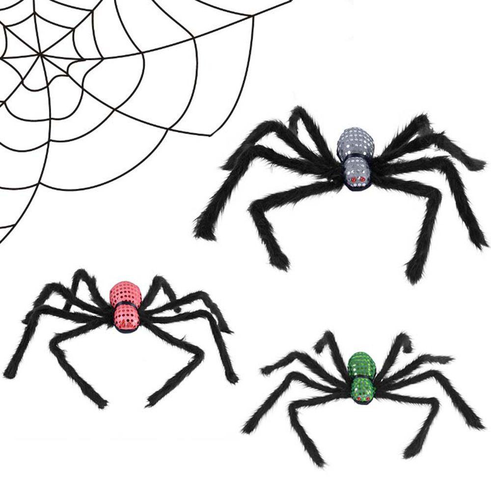 Epoch Nhện Nhồi Bông Mắt Đỏ Trang Trí Halloween Đáng Sợ