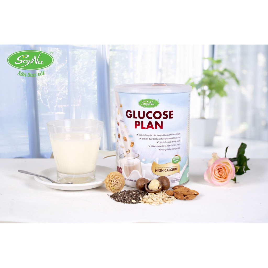 Sữa Glucose Plan SOYNA - Sữa Bổ Sung Canxi Hộp 900g