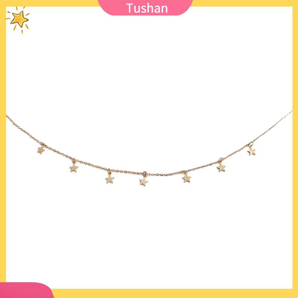 Vòng Cổ Choker Mặt Hình Ngôi Sao Năm Cánh Thời Trang Cho Nữ