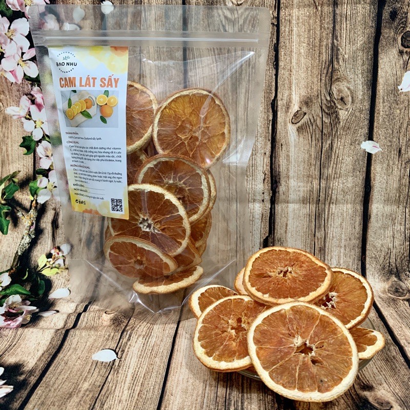 Cam vàng sấy khô cắt lát