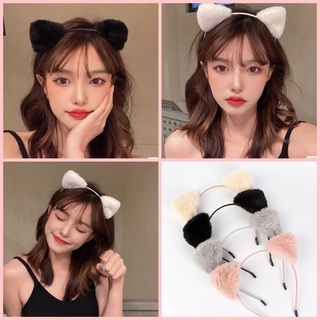 Bờm Tóc Tai Mèo Lông Thỏ ♥️ Hàng Đẹp Siêu Cute ♥️ Băng Đô Tóc Dễ Thương Cho Bạn Gái