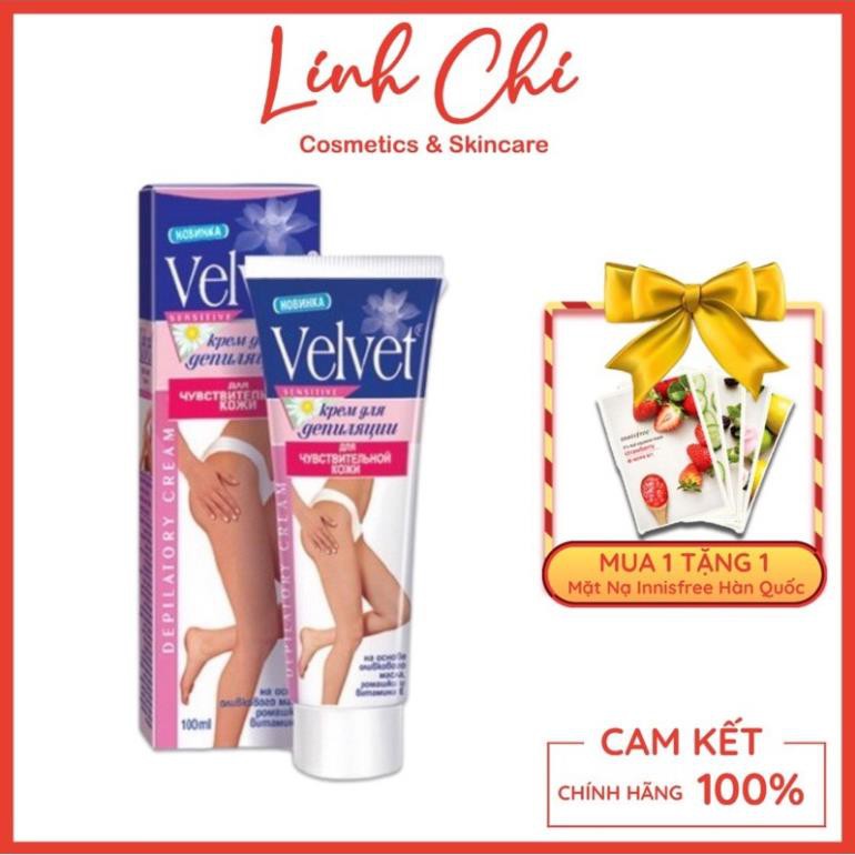 Kem tẩy lông Velvet Sensitive 100ml hàng chính hãng Nga dùng được tất cả các vùng da