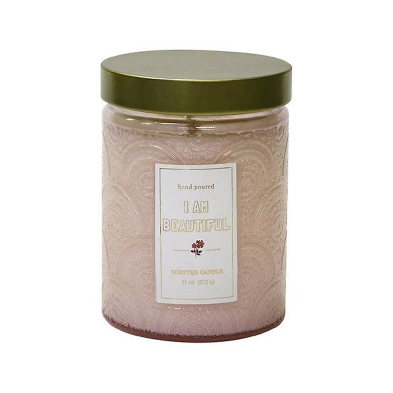 Nến Cốc Valentine Day Pink Candle Glass Iam Beautiful 110Oz