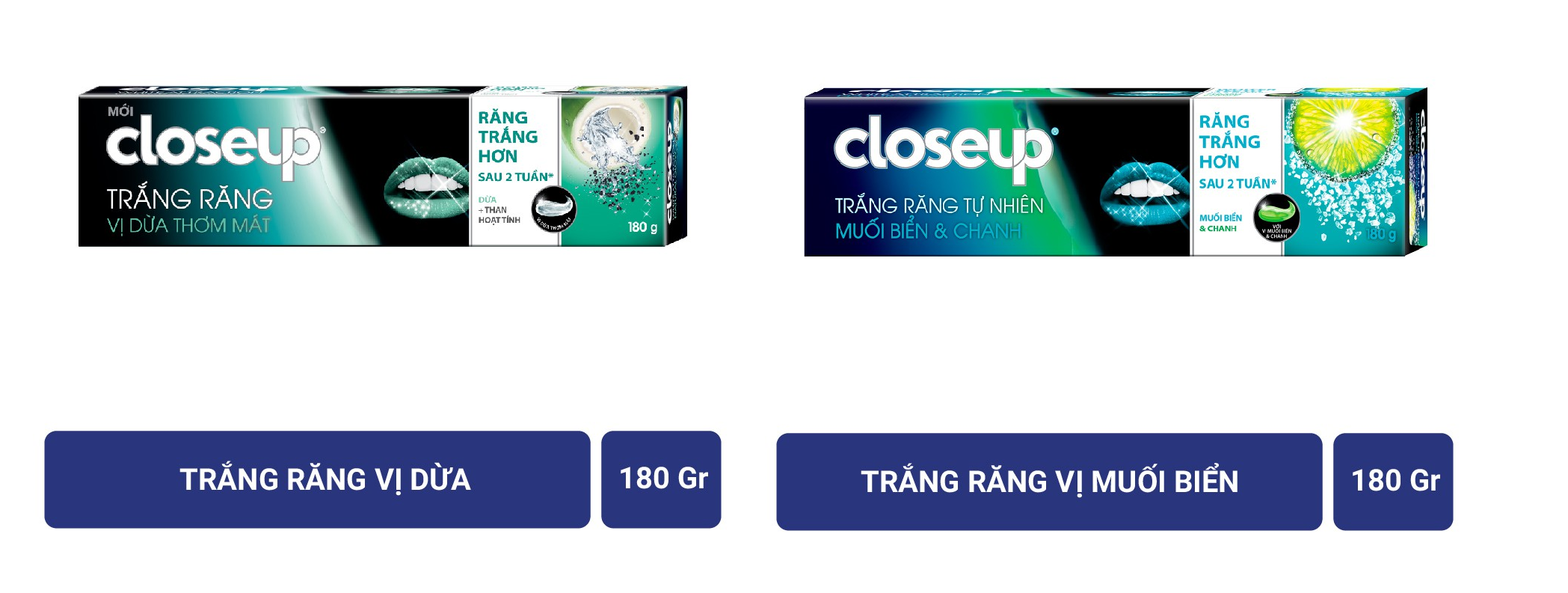 [Mã FMCGMALL -8% đơn 250K] Kem đánh răng dạng gel giúp sạch khuẩn Closeup 180g cho hơi thở thơm mát dài lâu