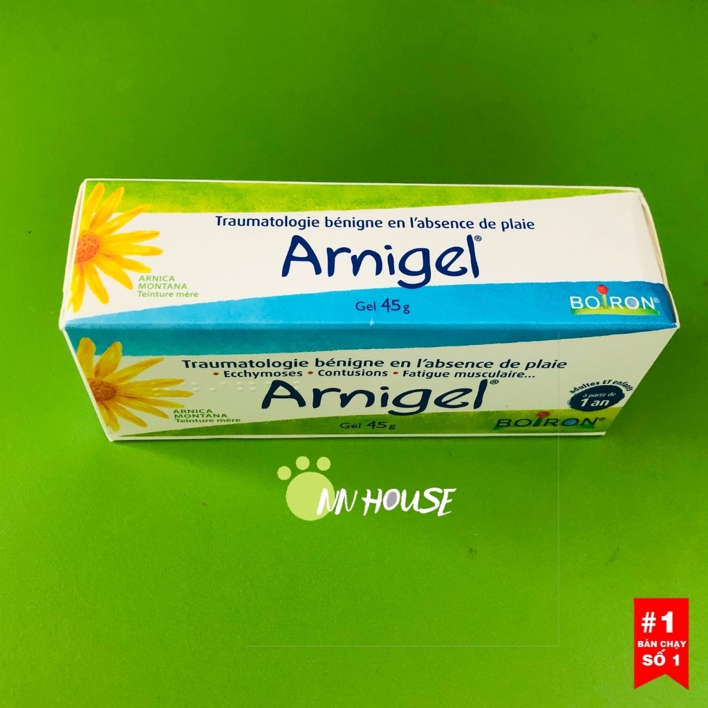 Kem tan bầm Arnigel, gel bôi Arnigel giảm đau nhức, sưng, bầm tím Boiron an toàn cho bé từ 1 tuổi hàng Pháp NN HOUSE