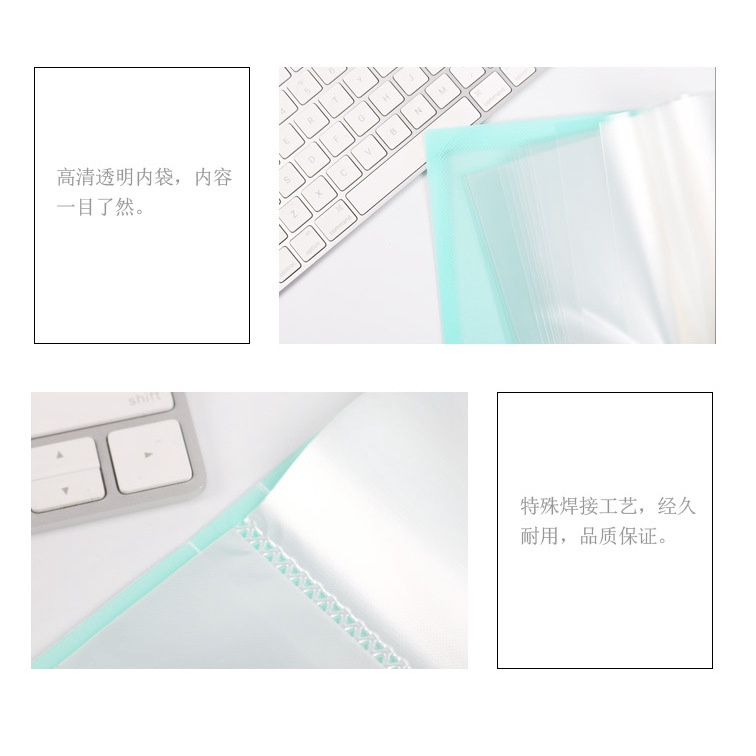 Bìa nhựa File lá Claer book khổ A5 nhiều ngăn DecorMe có nhiều màu sắc dùng để đựng lài liệu Phụ kiện văn phòng phẩm HJI