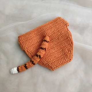 Set đồ len giữ ấm cho bé, chụp hình đầy tháng, thôi nôi mẫu con Hổ cưng xỉu - Dương liễu handmade