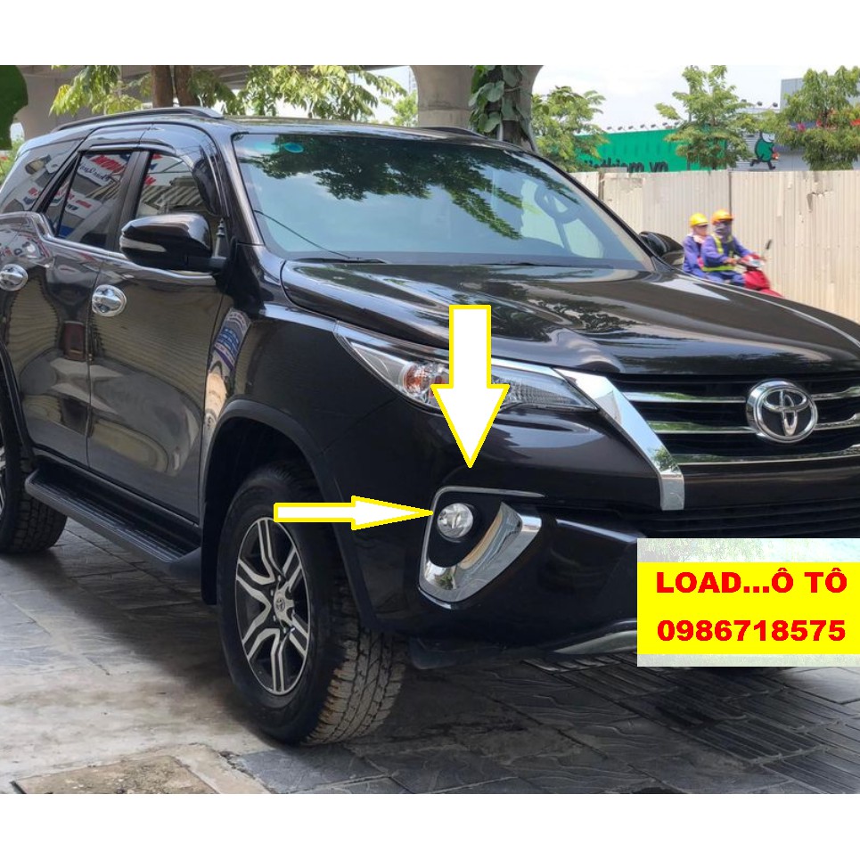 Bộ Ốp Đèn Gầm Fortuner 2017-2019,2020 Mạ Crom Cao Cấp