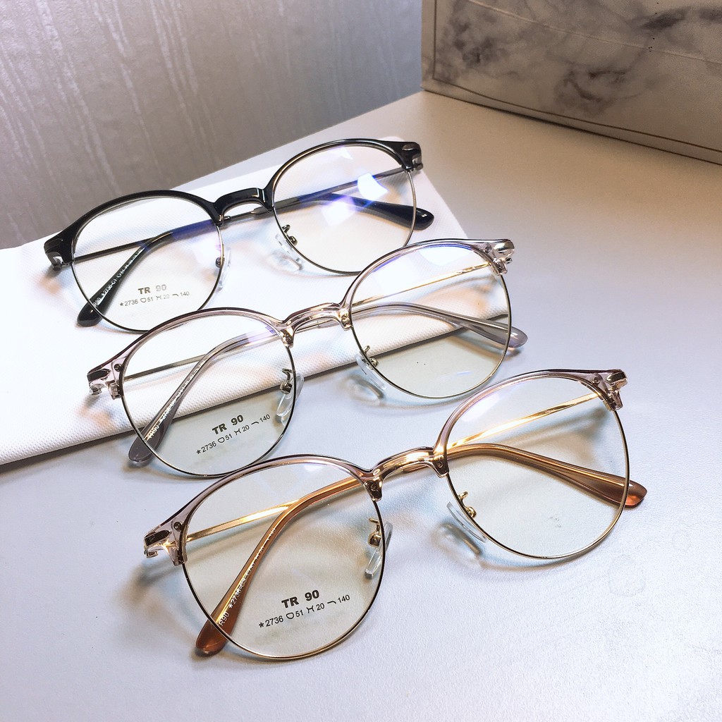 [Mã SKAMCLU7 giảm 10% cho đơn từ 0Đ] Gọng kính tròn 2736 nhận cắt cận viễn loạn | BigBuy360 - bigbuy360.vn