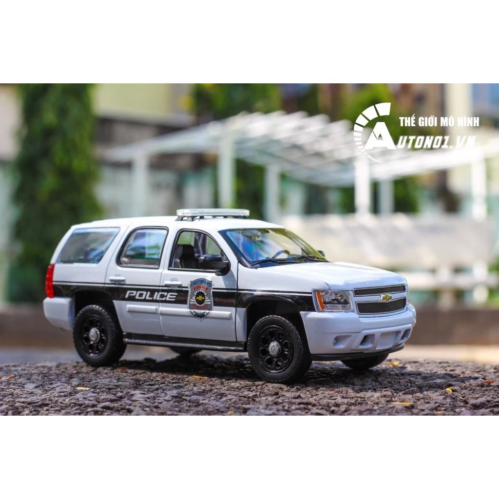 MÔ HÌNH XE CHEVROLET TAHOE 2008 POLICE 1:24 WELLY 7020