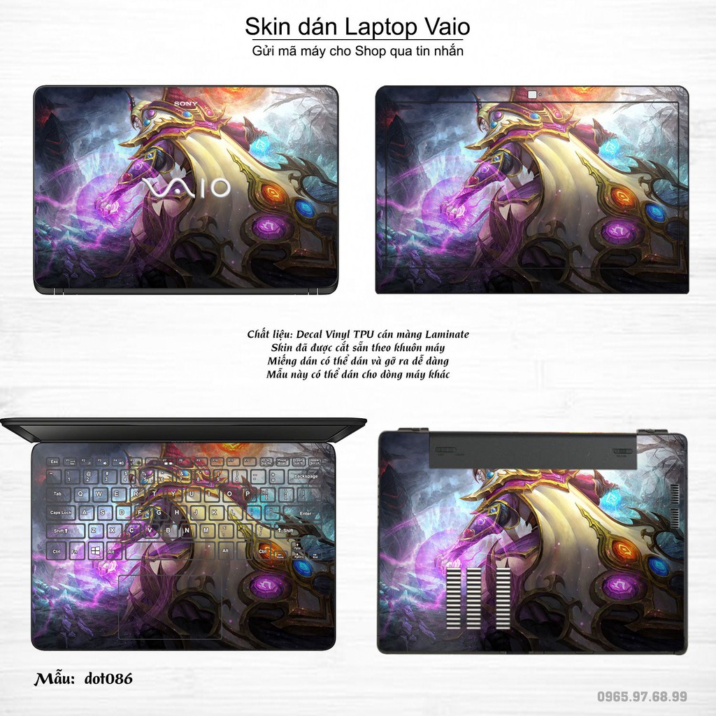 Skin dán Laptop Sony Vaio in hình Dota 2 _nhiều mẫu 15 (inbox mã máy cho Shop)