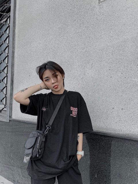 Áo thun tay lỡ unisex good
