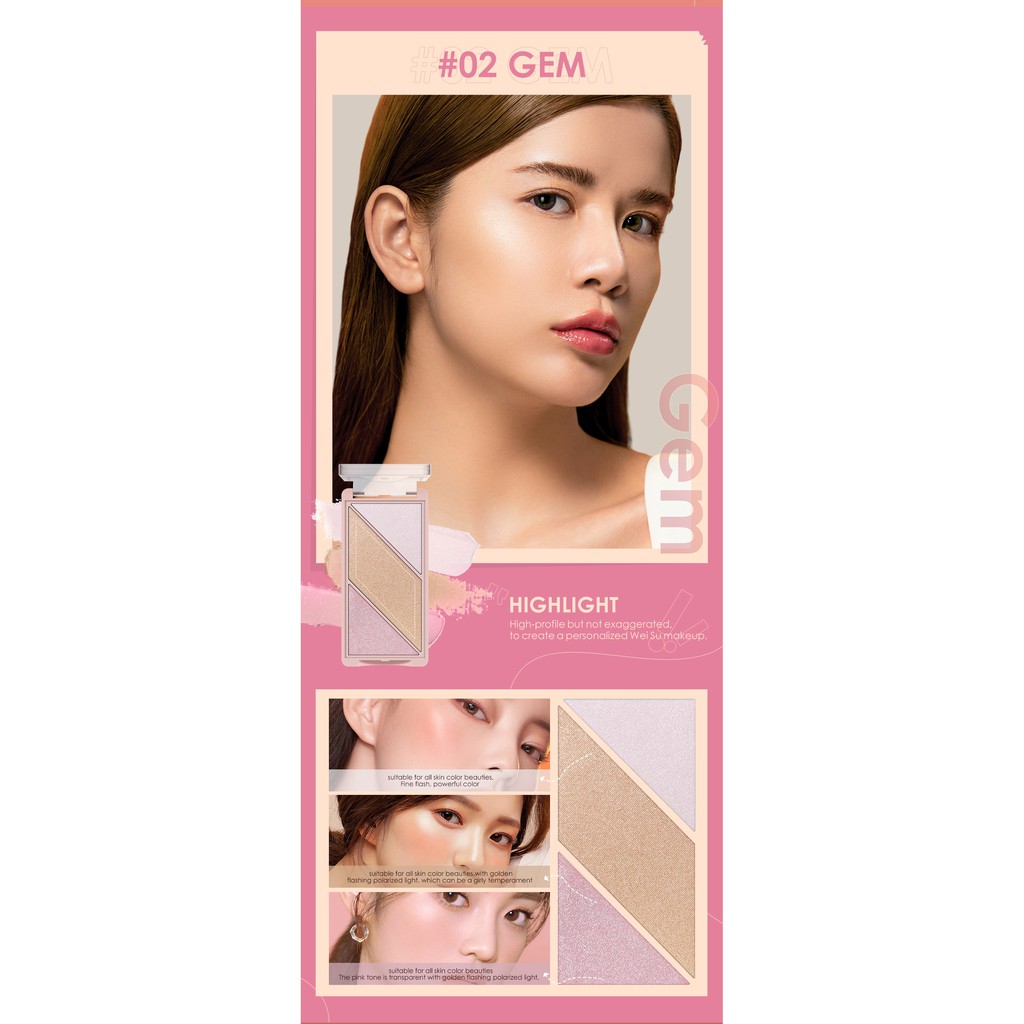 Phấn Má Hồng Bắt Sáng Tạo Khối O.TWO.O 3 Trong 1 60g Đa Năng 4 Màu Tùy Chọn | BigBuy360 - bigbuy360.vn