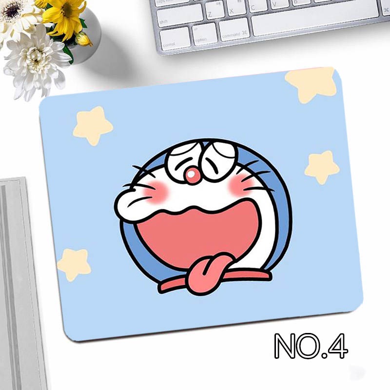 Miếng Lót Chuột Và Bàn Phím Chống Trượt In Hình Doraemon