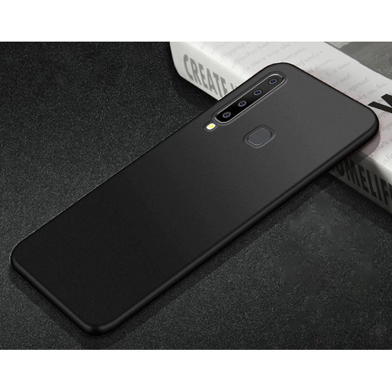 Ốp lưng silicon màu đen Samsung A9 2018