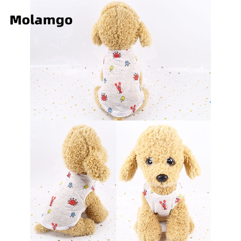 MOLAMGO  Áo cho thú cưng thiết kế in họa tiết hoạt hình dễ thương