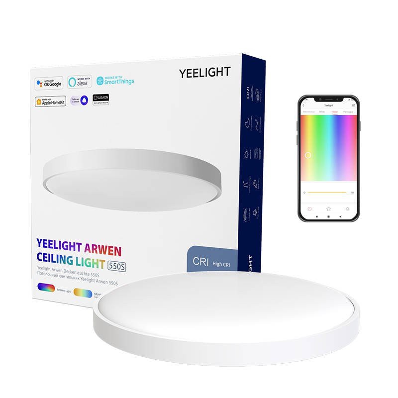 [2021 MIHOME GLOBAL] ĐÈN LED ỐP TRẦN THÔNG MINH YEELIGHT ARWEN S Serries - 50W - Led RGB hắt trần - Hỗ trợ Homekit