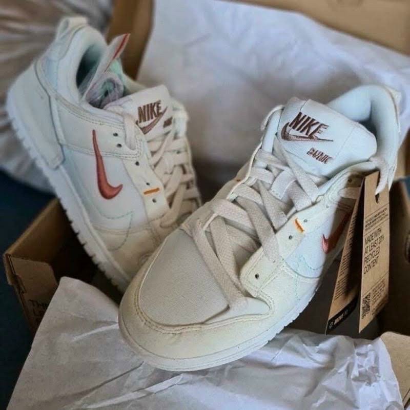 | CÓ SẴN - ẢNH THẬT | Giày thể thao nuke sb dunk disrupt 2 bản đẹp màu kem nỉ da lộn full box bill tặng tất